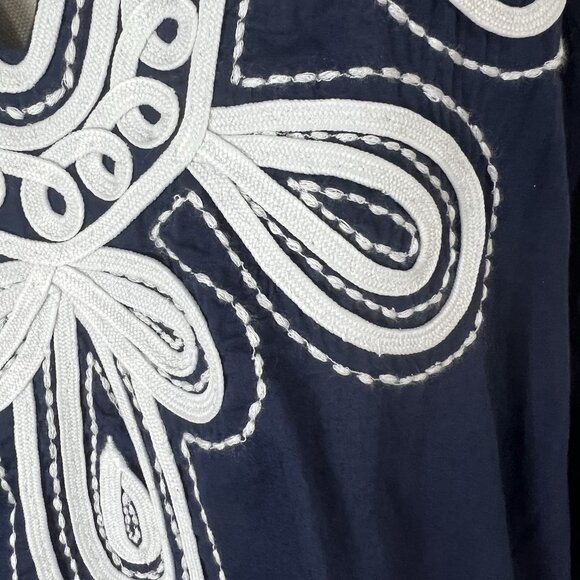 Lilly Pulitzer Size XS Navy Blue Swim Piet Coverup Dress Embroidered Size XS NEW - Picture 4 of 12